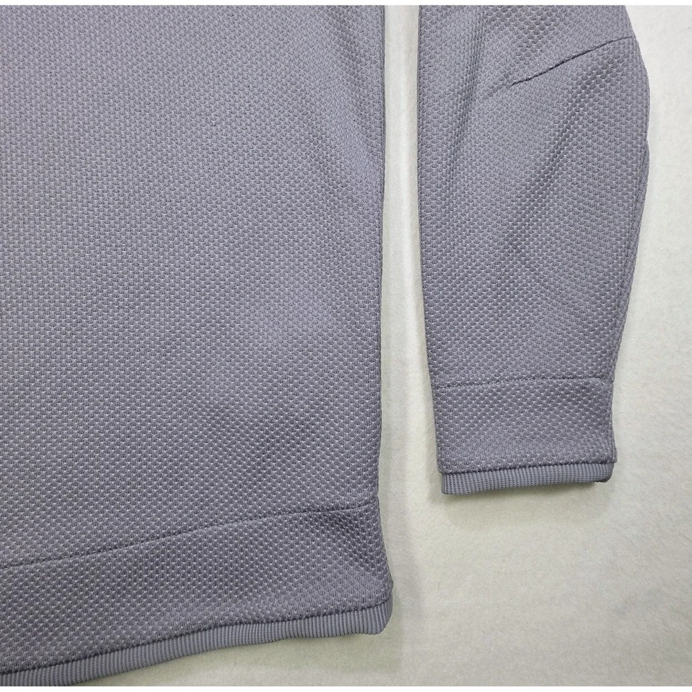 Actual Under Armour Golf 1/4 Snap Sweater Men L Gray Pullover Fleece ColdGear - Picture 3 of 8